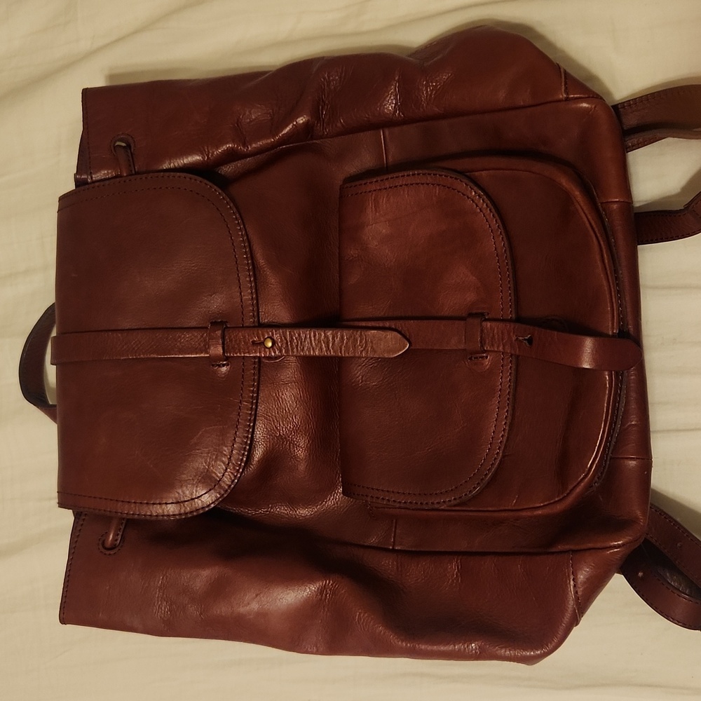 Madewell Brown Leather Backpack